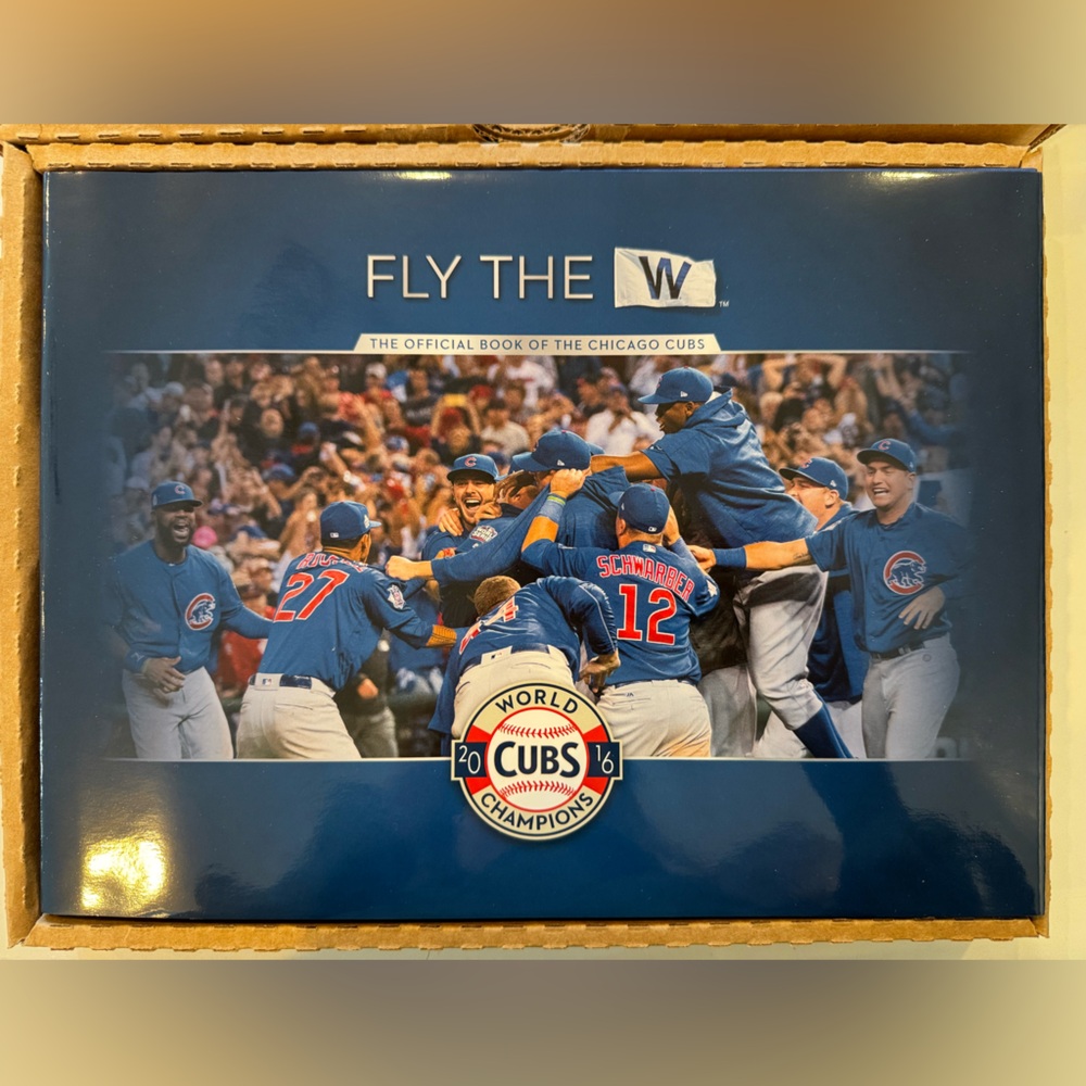 Chicago Cubs Fly the W Official 2016 World Series Champions Book | NEW Sealed